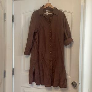 Coldwater Creek Linen Dress/duster
